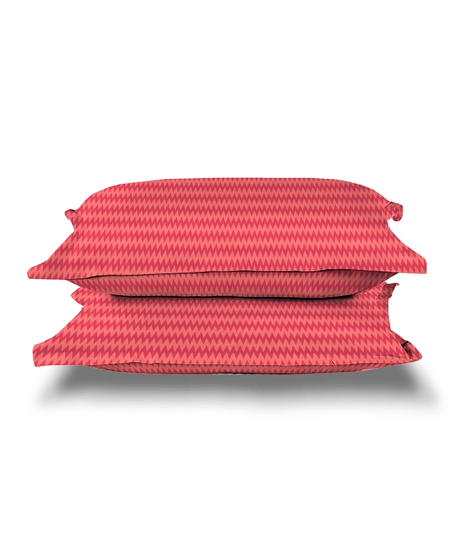 Urban Comfort Pillow Covers Set, Sunset Magenta| 144 TC Cotton