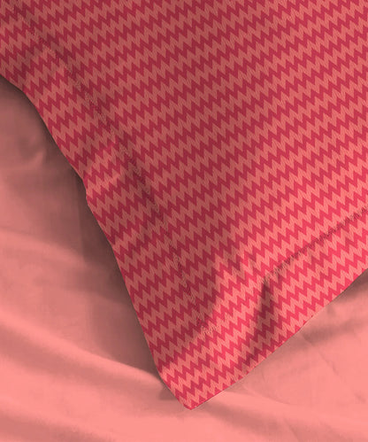 Urban Comfort Pillow Covers Set, Sunset Magenta| 144 TC Cotton