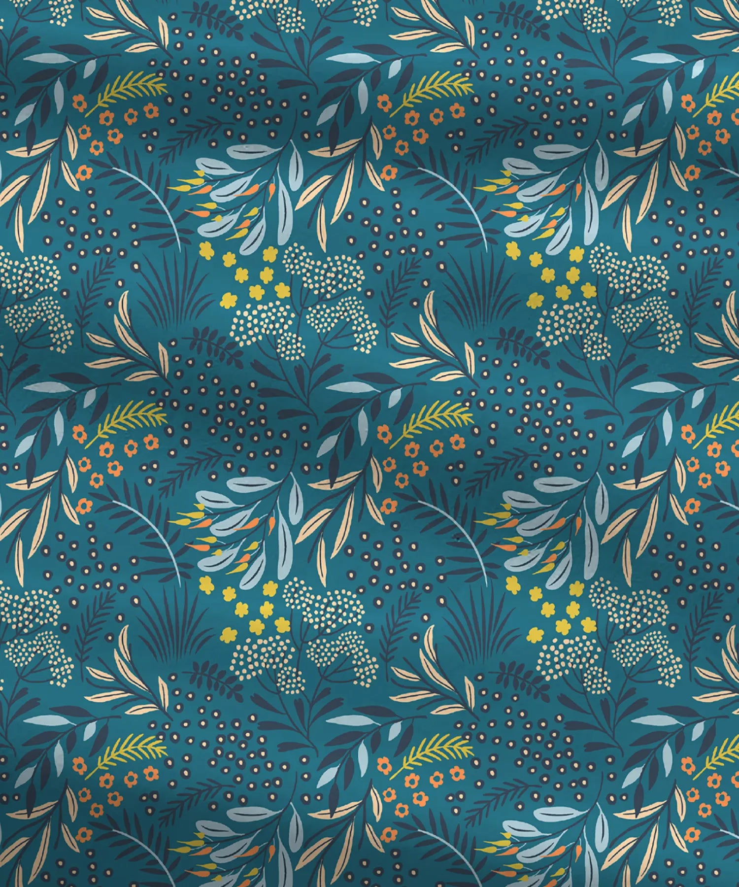 Urban Comfort Pillow Covers Set, Midnight Bloom| 144 TC Cotton