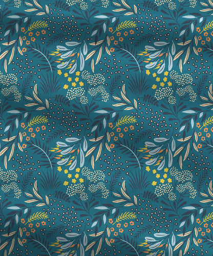 Urban Comfort Pillow Covers Set, Midnight Bloom| 144 TC Cotton