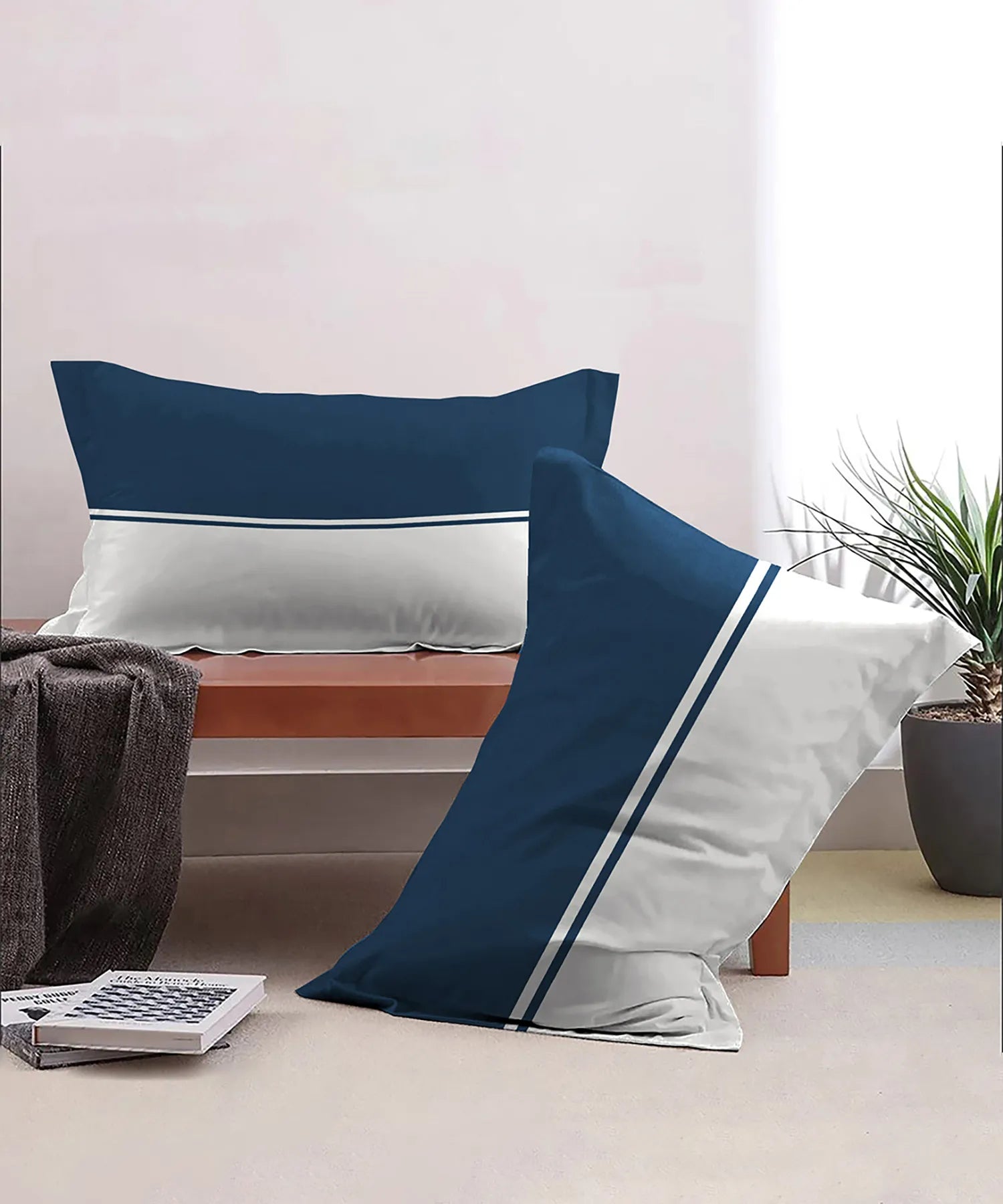 Urban Comfort Pillow Covers Set, Audrey|144 TC Cotton
