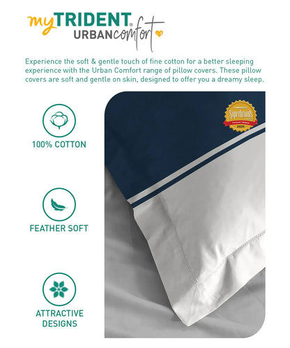 Urban Comfort Pillow Covers Set, Audrey|144 TC Cotton