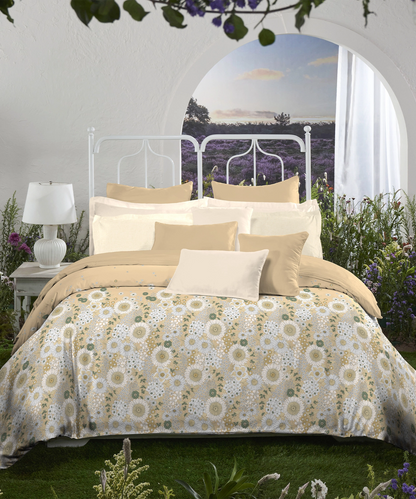 Aroma King Bedsheet Set, Musk Vanilla|180 TC Cotton|2 Pillow Covers