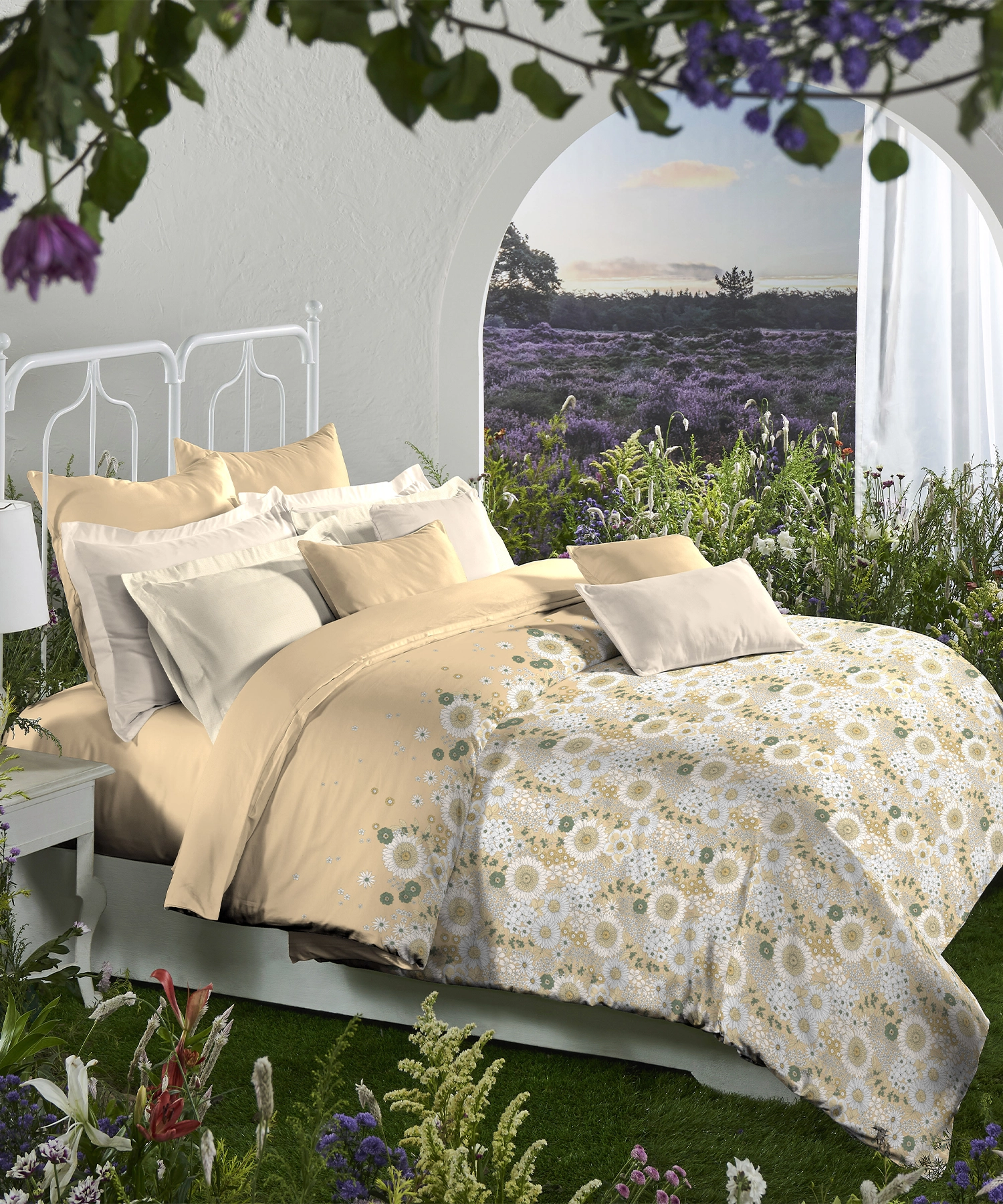 Aroma King Bedsheet Set, Musk Vanilla|180 TC Cotton|2 Pillow Covers