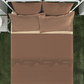 Aroma King Bedsheet Set, Bark Sandalwood|180 TC Cotton|2 Pillow Covers