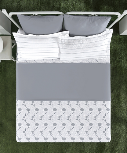 Aroma King Bedsheet Set, Oriental Lily|180 TC Cotton|2 Pillow Covers
