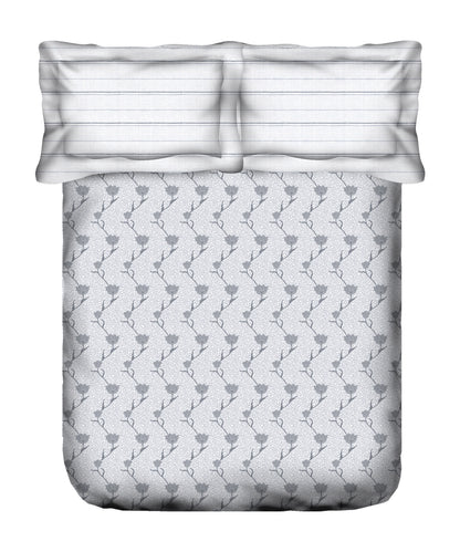 Aroma King Bedsheet Set, Oriental Lily|180 TC Cotton|2 Pillow Covers