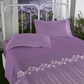 Aroma King Bedsheet Set, Iris Lavender|180 TC Cotton|2 Pillow Covers