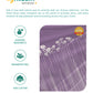 Aroma King Bedsheet Set, Iris Lavender|180 TC Cotton|2 Pillow Covers
