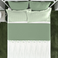 Aroma King Bedsheet Set, Fern Green Apple|180 TC Cotton|2 Pillow Covers