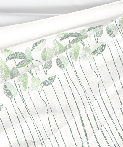 Aroma King Bedsheet Set, Fern Green Apple|180 TC Cotton|2 Pillow Covers