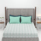 Carnival Ornate Queen Bedsheet, Chaithra Ice Green |144 TC Cotton| 2 Pillow Covers