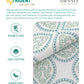Carnival Ornate Queen Bedsheet, Chaithra Ice Green |144 TC Cotton| 2 Pillow Covers