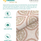 Carnival Ornate Queen Bedsheet, Chaithra Orange |144 TC Cotton| 2 Pillow Covers