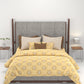 Carnival Ornate Queen Bedsheet, Heer Yellow|144 TC Cotton| 2 Pillow Covers