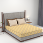 Carnival Ornate Queen Bedsheet, Heer Yellow|144 TC Cotton| 2 Pillow Covers