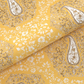 Carnival Ornate Queen Bedsheet, Heer Yellow|144 TC Cotton| 2 Pillow Covers