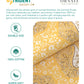 Carnival Ornate Queen Bedsheet, Heer Yellow|144 TC Cotton| 2 Pillow Covers