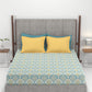 Carnival Ornate Queen Bedsheet, Manohari Cobalt Blue|144 TC Cotton| 2 Pillow Covers