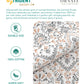 Carnival Ornate Queen Bedsheet, Mehendi Grey |144 TC Cotton| 2 Pillow Covers