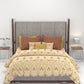 Carnival Ornate Queen Bedsheet, Saaj Mustard |144 TC Cotton| 2 Pillow Covers