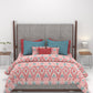 Carnival Ornate Queen Bedsheet, Saaj Red |144 TC Cotton| 2 Pillow Covers