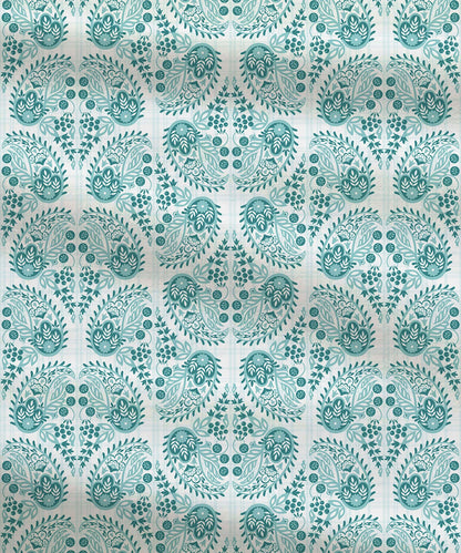 Moments Queen Bedsheet Set, Diana Teal|120 TC Cotton