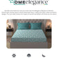 Moments Queen Bedsheet Set, Diana Teal|120 TC Cotton