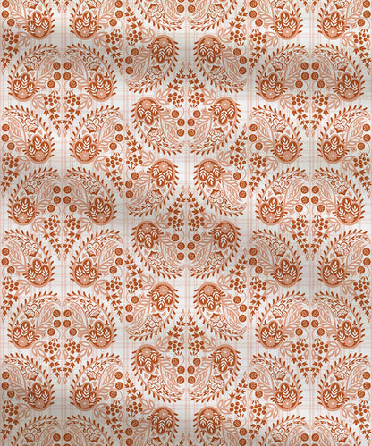 Moments Queen Bedsheet Set, Diana Rust|120 TC Cotton