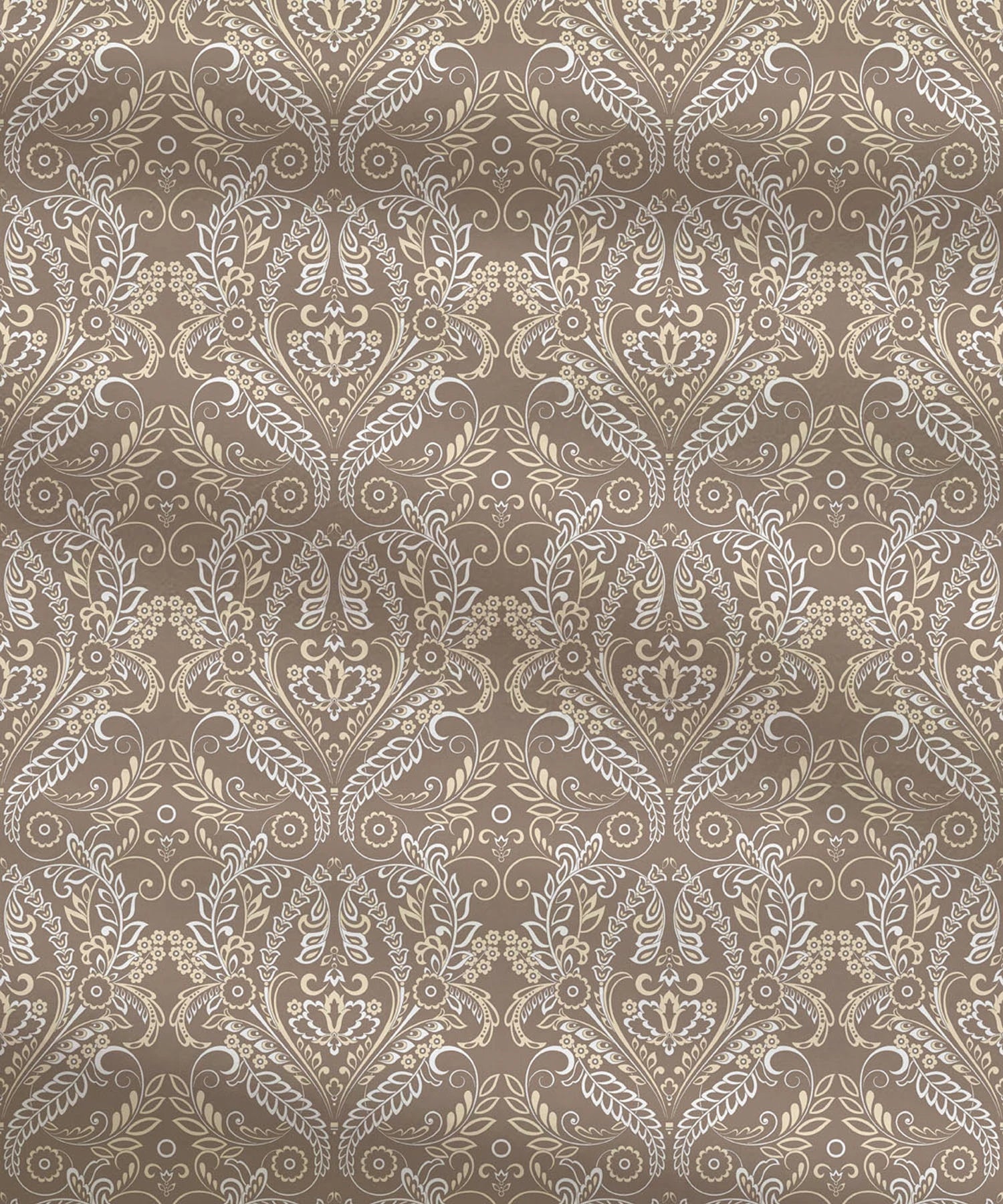 Moments Queen Bedsheet Set,Irene Mocha |120 TC Cotton