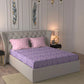 Moments Queen Bedsheet Set, Irene Purple |120 TC Cotton