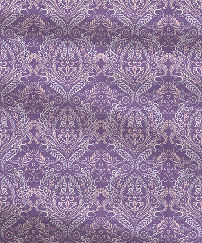 Moments Queen Bedsheet Set, Irene Purple |120 TC Cotton