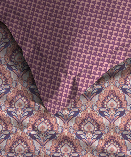 Moments Queen Bedsheet Set, Evelyn Mauve |120 TC Cotton