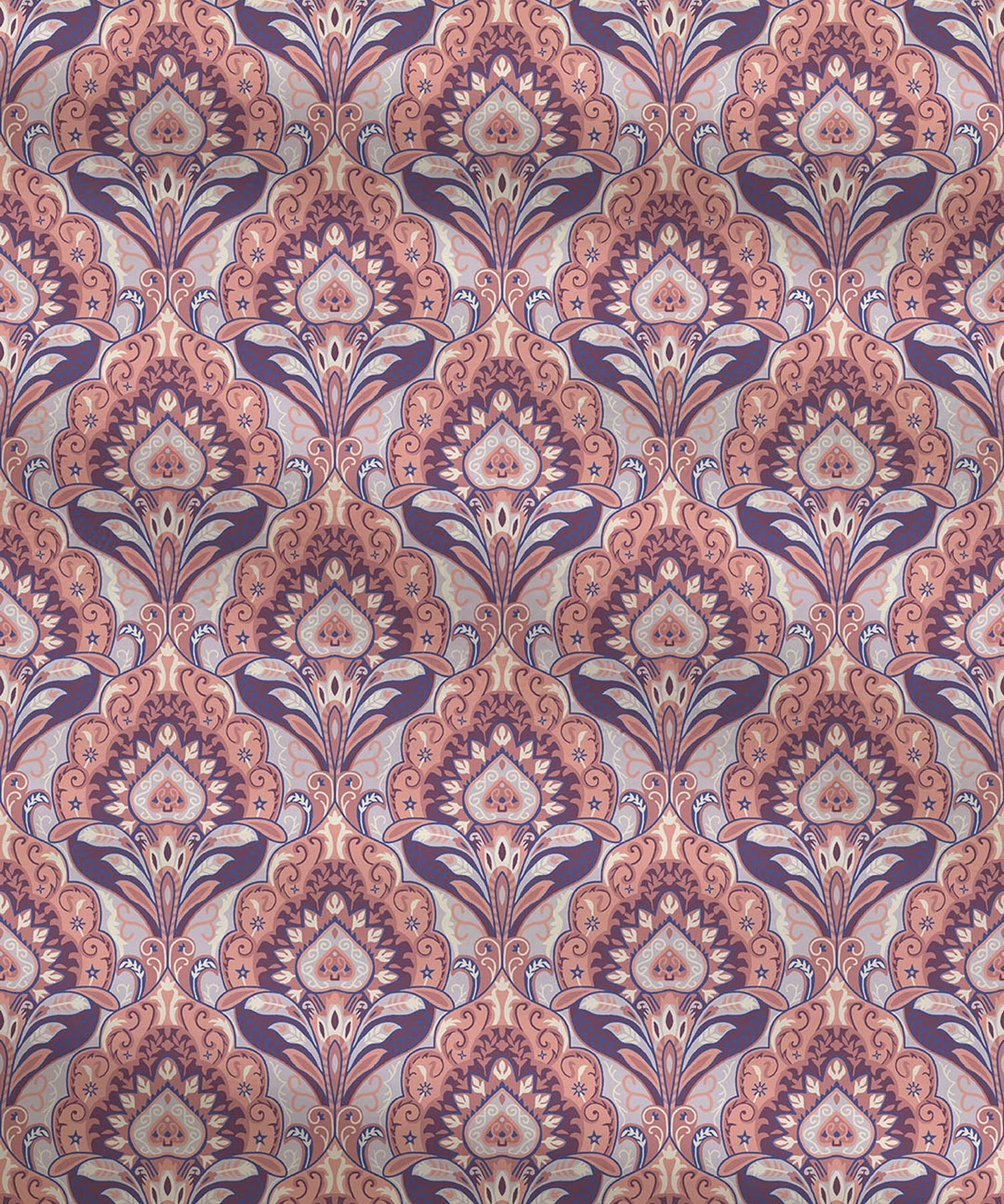 Moments Queen Bedsheet Set, Evelyn Mauve |120 TC Cotton