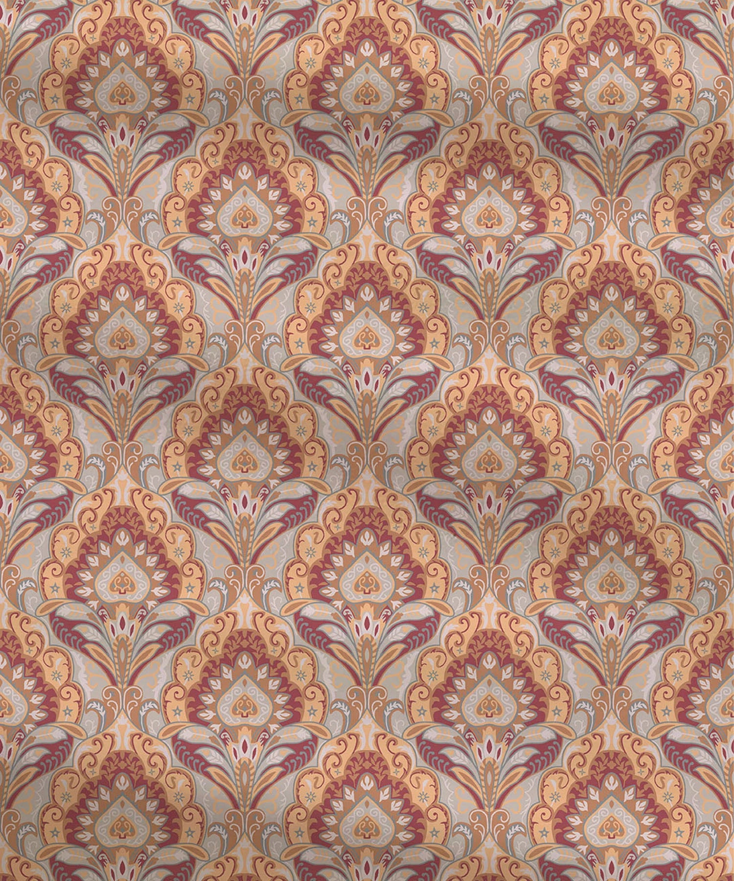 Moments Queen Bedsheet Set, Evelyn Mustard |120 TC Cotton