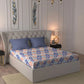 Moments Queen Bedsheet Set,Vivienne Blue|120 TC Cotton