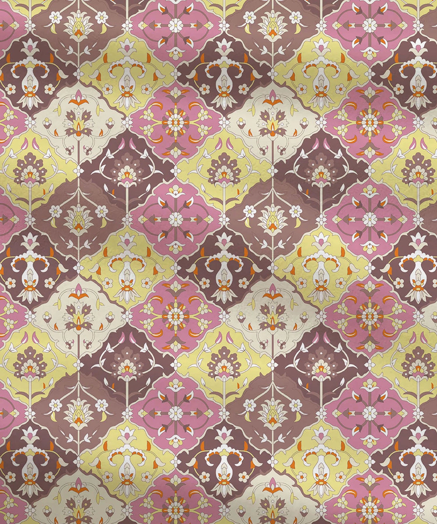 Moments Queen Bedsheet Set,Vivienne Brown|120 TC Cotton