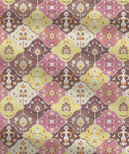 Moments Queen Bedsheet Set,Vivienne Brown|120 TC Cotton