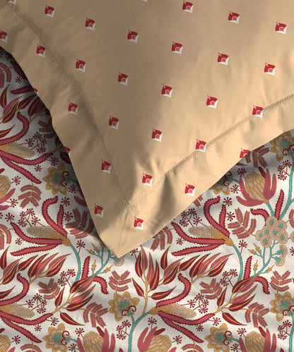 Moments Queen Bedsheet Set,Reverie Yellow|120 TC Cotton