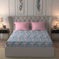 Moments Queen Bedsheet Set,Reverie Pink|120 TC Cotton