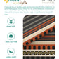 Carnival Gold Art Deco King Bedsheet, Athena Charcoal| 144 TC Cotton| 2 Pillow Covers