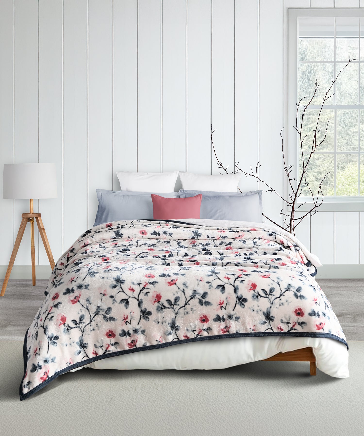 Home Essential Imperial Double Blanket, Dahlia| 290GSM Polyster