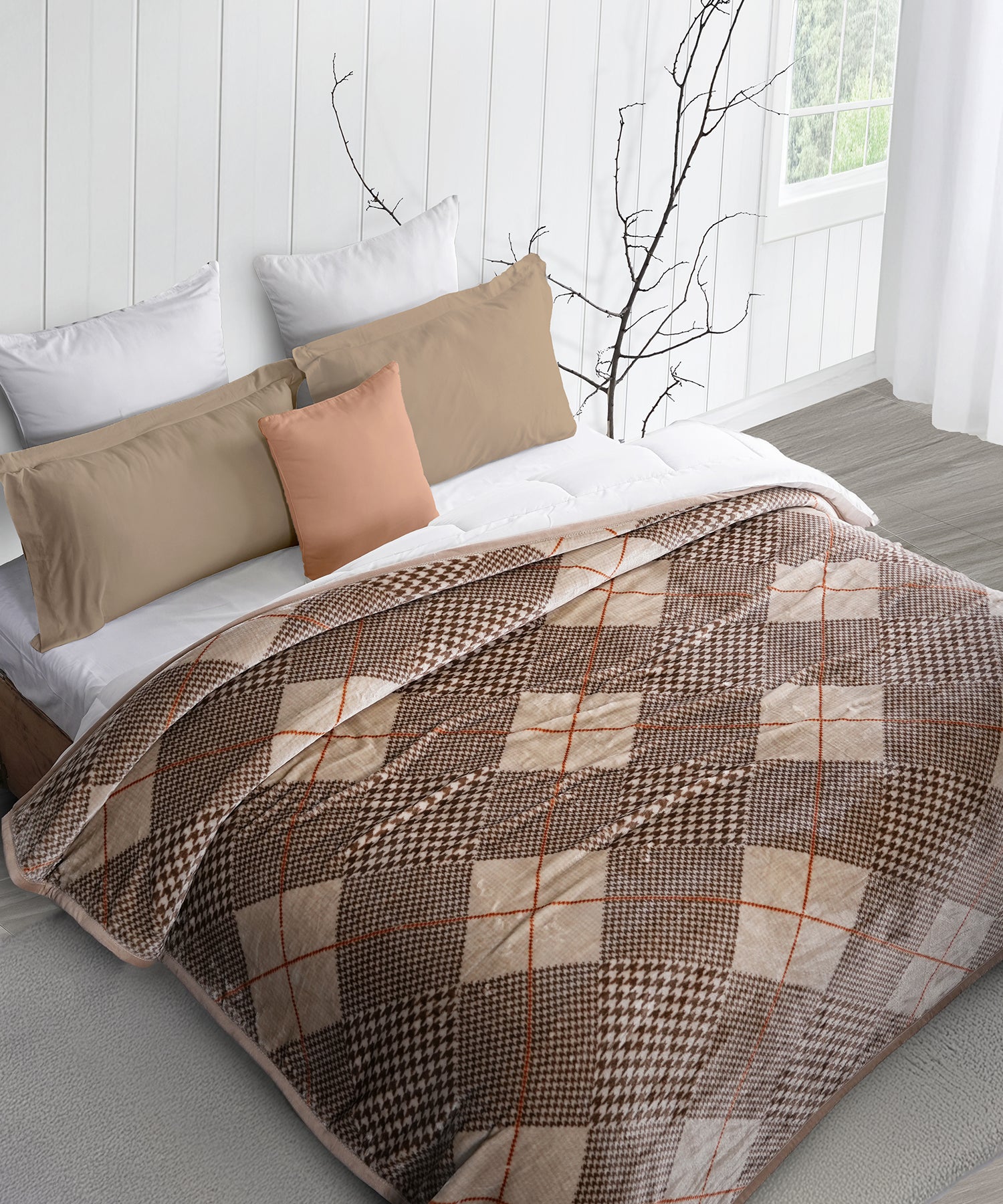 Home Essential Imperial Double Blanket, Estele| 290GSM Polyster