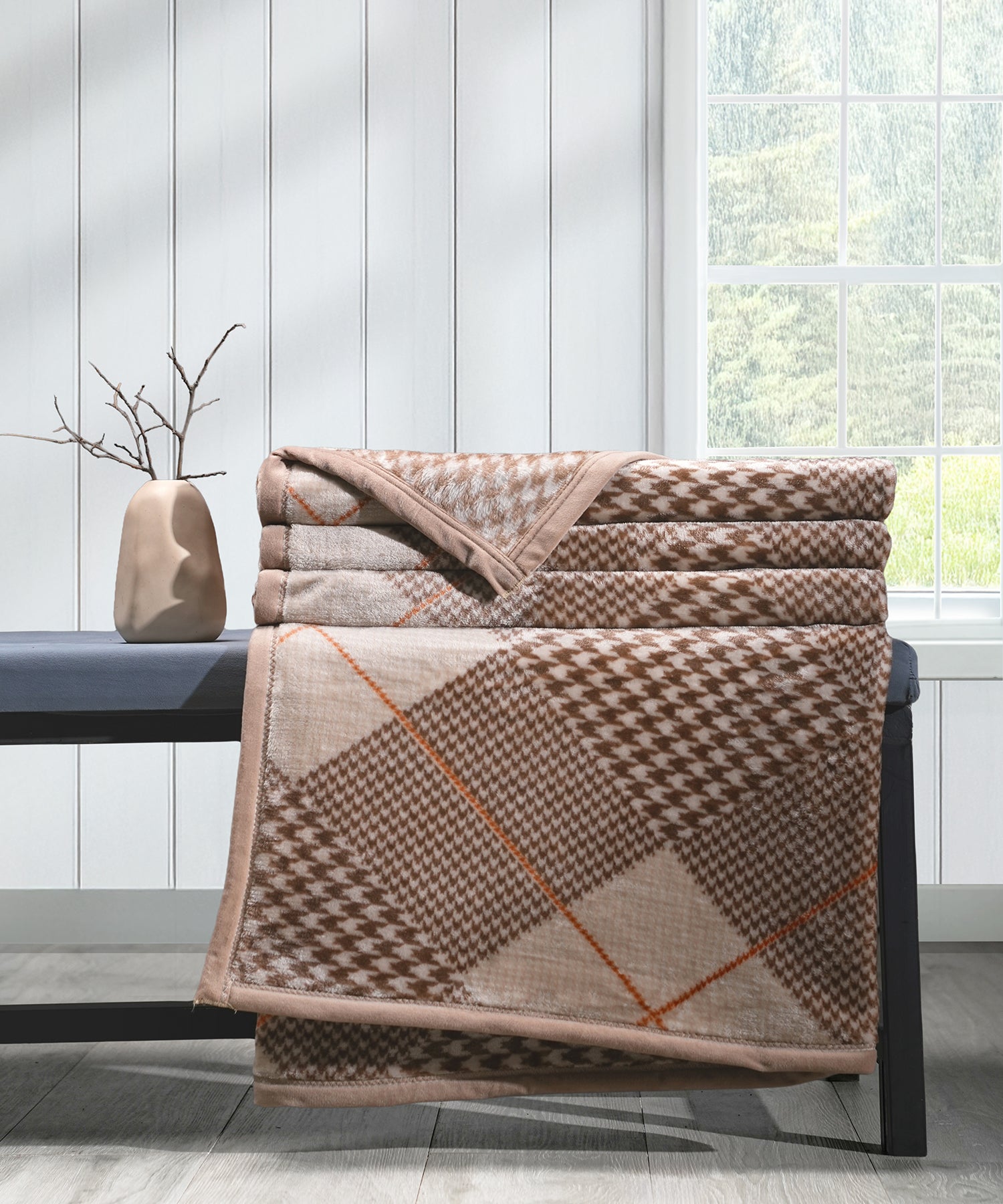 Home Essential Imperial Single Blanket, Estele| 290GSM Polyster