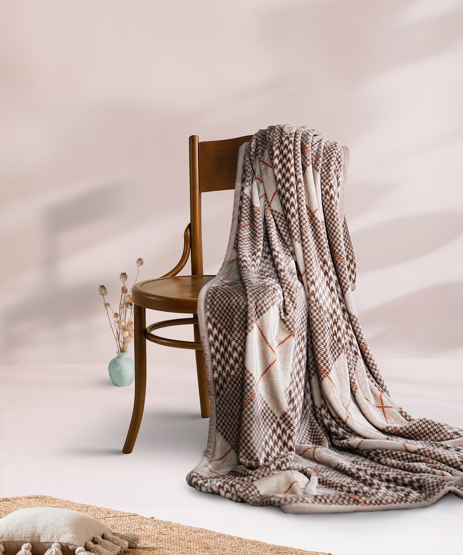 Home Essential Imperial Single Blanket, Estele| 290GSM Polyster