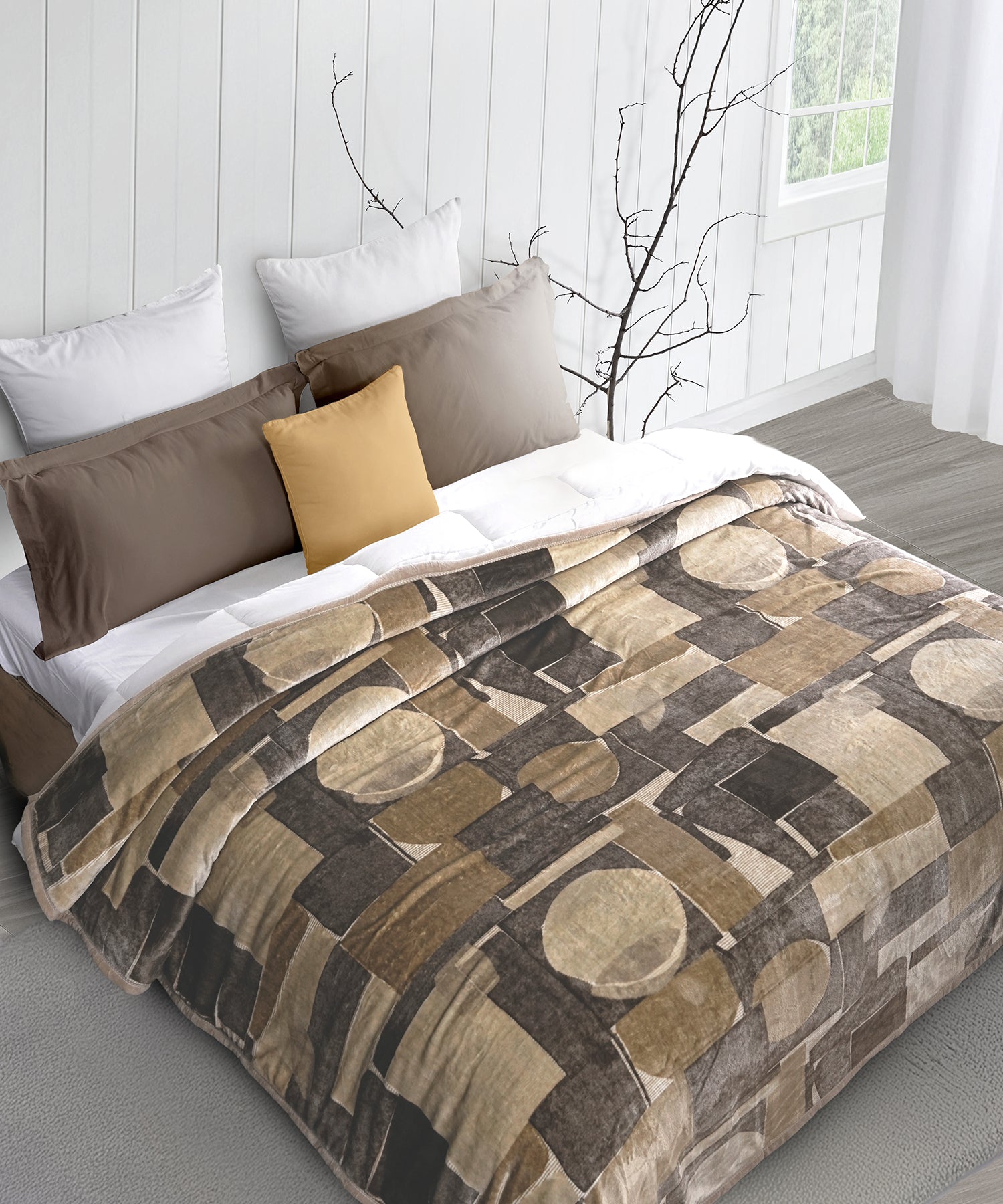 Home Essential Imperial Single Blanket, Willow| 290GSM Polyster