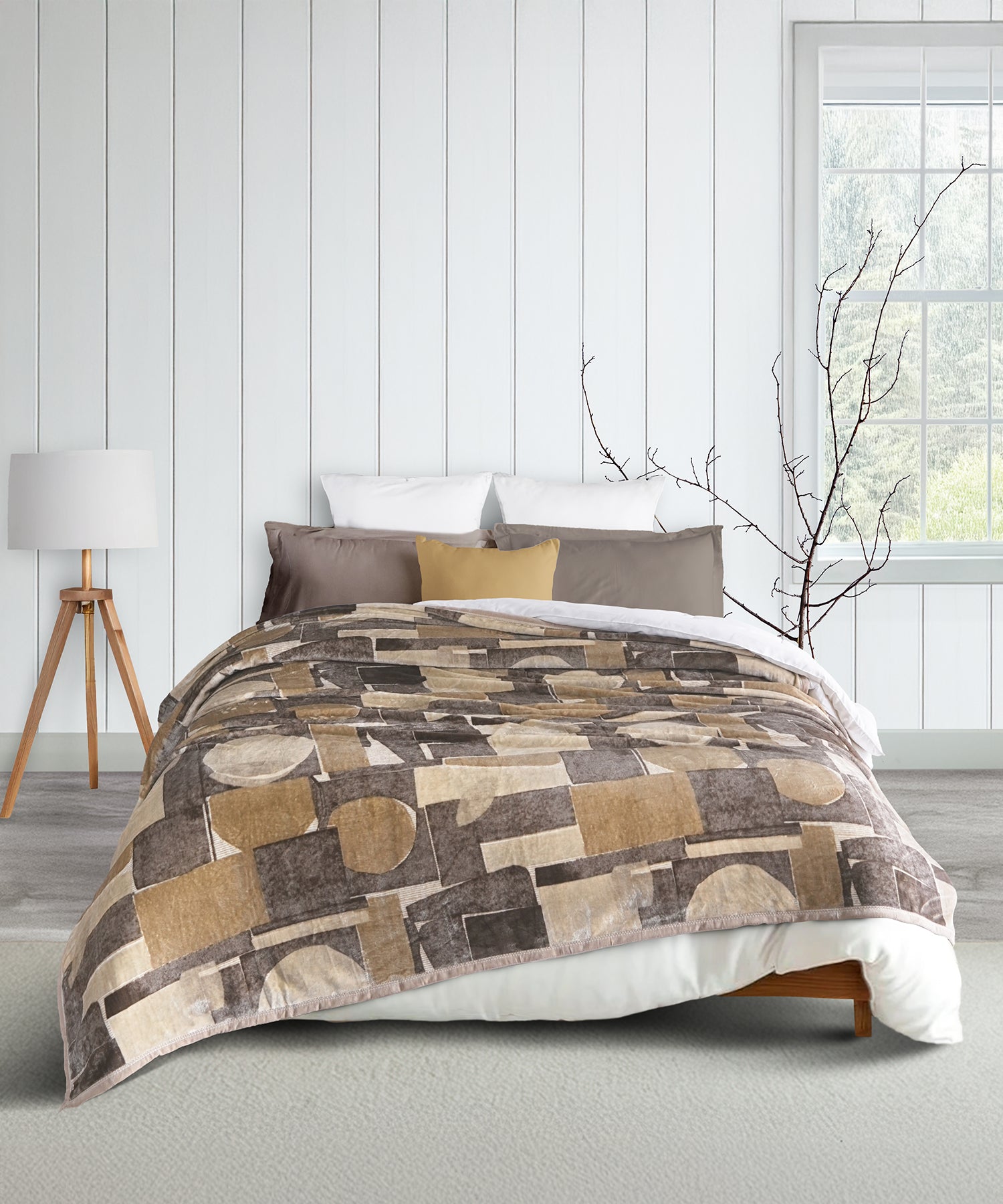 Home Essential Imperial Single Blanket, Willow| 290GSM Polyster