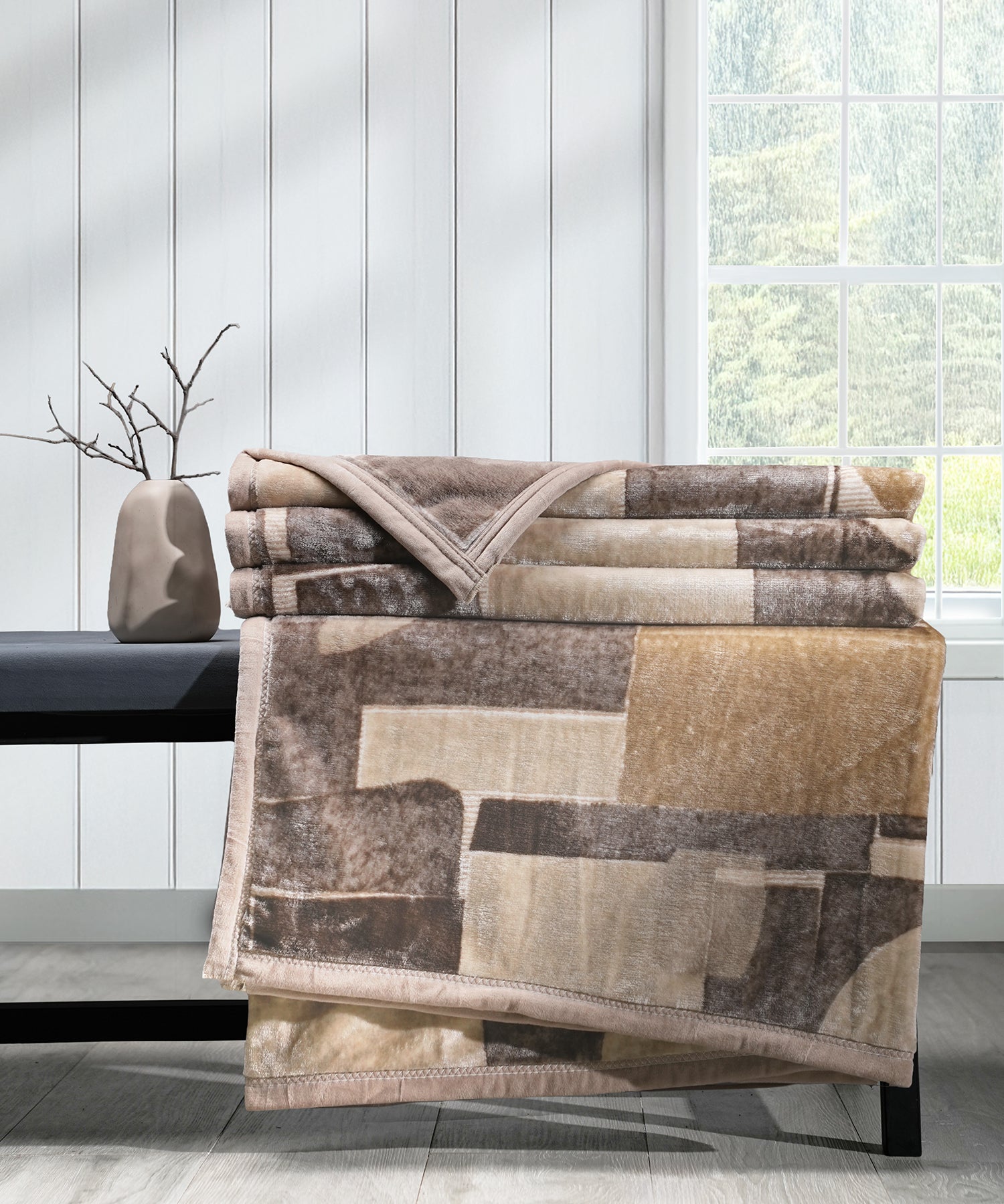Home Essential Imperial Double Blanket, Willow| 290GSM Polyster