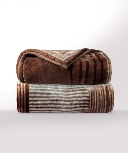 Home Essential Soft Sanctuary Single Blanket, Coco|1.8 KG Polyster