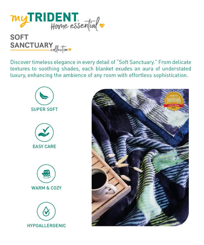 Home Essential Soft Sanctuary Single Blanket, Hazel|1.8 KG Polyster